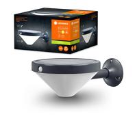 LED Solar Outdoor Light Wall Lamp Endura Style Black IP44 4.5W Motion Sensor