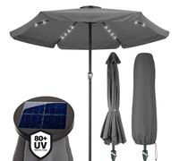 LED solar parasol Athens anthracite Ø330cm