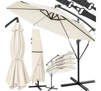 LED Solar Parasol Mali Cream Ø350cm