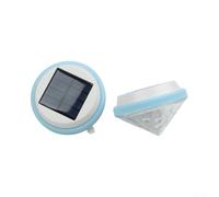 LED Solar Pool Floats 2 Pcs IP45 Waterproof Garden(Colored Peach)
