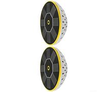 LED Solar Pool Light IP68 Waterproof Floating Design with Remote 10 Color Options for Garden Pond Spa Night Lighting(2pcs yellow)