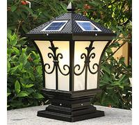 LED Solar Post Lights for Outdoor Fences, Pillars & Patios - Bright Lawn, Garden & Walkway Lighting - Waterproof Street Lamp with Deck Pier Mount for Backyard & Porch Use