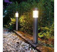 LED Solar Post Lights Tacoma PACK OF 2 Pathway Luxform Lighting Energy Efficient [EEK: A]
