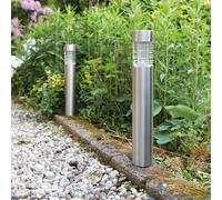LED Solar Post Lights Tacoma PACK OF 2 Pathway Luxform Lighting Energy Efficient
