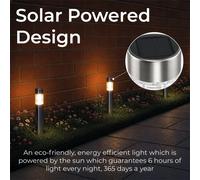 LED Solar Post Lights Tacoma PACK OF 2 Pathway Luxform Lighting Energy Efficient [EEK: A]
