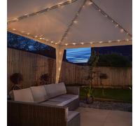 LED Solar Powered Gazebo String Light Fairy Lights for Hanging Party Decoration