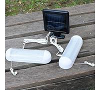 LED Solar Shed Light, Solar Powered Rechargeable Garage Shed Work Worksman Light for Garden Outdoor Indoor Security Greenhouse, Solar Wall Light