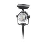 LED Solar Spot Lights Outdoor 7-Color Waterproof Solar-Powered Fairy Light Projector for Garden Decoration Rotating Spotlight with Auto On/Off for Festival Xmas Party Lawn Atmosphere