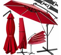 LED Solar Traffic Light Umbrella Mali Red Ø350cm