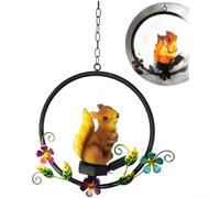 LED Solar Wind Chime Outdoor Waterproof Owl Hanging Light(A)