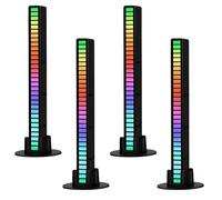 LED Sound Level Meter Light Bar, RGB Colour Display, Music Rhythm Light Strip with Speed Control, 20 cm (4)