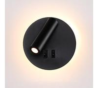 LED Spotlight, Hotel Room Engineering Wall Light, 7W LED Backlight Lamp with 1W Bedside Reading, Sconce Lights for Corridor, Workbench 3000K