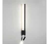 LED Spotlight, Linear Long Tube Wall Lamp, Ultra-Thin Bedside Reading Light, Metal Flute Wall Sconce with Adjustable, Wall Lights for Bedroom, Corridor