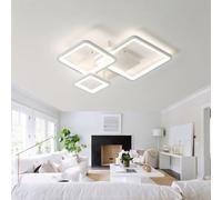 LED Square Ceiling Lights with Remote Control APP Memory Function - Dimmable, No Flicker, Eye Protection - White||51CM for Bedroom, Kitchen, Living Room, Dining Room, Office