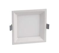 LED Square Recessed Ceiling Downlight - Modern Indoor Panel Lamp for Living Room, Bedroom, Stairway and Corridor - 5W White Light - Aluminum Embedded Design