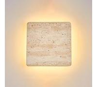LED Square Wall Sconce Natural Stone Wall Light Fixture Nordic Wall Lamp Fixture, Art Deco Hardwired Sconces Wall Lighting Living Room Bedroom Wall Lamps Hallway Lights (23cm)
