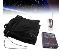 LED Stage Backdrop Starry Sky Cloth + 10m Signal Extension Cable, LED Star Curtains + Dmx512 & Remote Control, for Wedding Christmas Party Club Show,Blue&White-3 * 6m