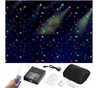 LED Stage Backdrop with DMX 512 Control, Star Light Curtain for Wedding and DJ Events