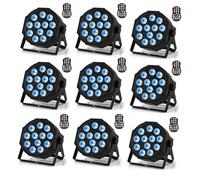 LED Stage Lighting, Rechargeable Par Lights, 6-in-1 Ultra-Bright Disco Spotlight for Photography, Video, Wedding, Party DJ Events