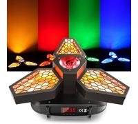 LED Stage Lights, 360° Rotation Rotating COB Party With Strobe Effect, Sound Activated DMX Disco, For KTV, Concerts, Weddings