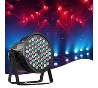 LED Stage Lights, 54x3W RGBW 4-in-1 Par Uplights with Sound Activation & Auto Play - Remote/DMX Control, Strobe Effect for DJ, Party, Wedding, Events