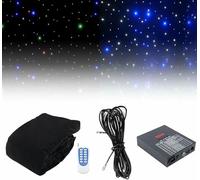 LED Stage Starry Sky Cloth Background, Multifunctional Night Sky Star Backdrop, Foldable Wedding Stage Star Curtain Decors