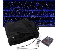 LED Stage Starry Sky Cloth Background - Perfect Universe Space Themed Starry Photography Backdrop For Wedding Christmas Party - Stars Backdrop With Night Sky Curtain Backdrops Space