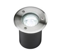 LED Stainless Steel Recessed Ground Light 6000K 230V IP65 3W Netlighting Grey One Size