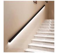 LED Stair Handrail Kit with Sensor Light | Durable Aluminum Square Handle for Indoor/Outdoor Deck Stairs | 130cm Right Side Railing