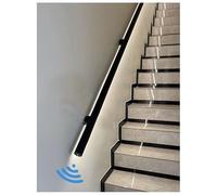 LED Stair Handrail Sensor Light - Aluminum Round Grab Bar, Waterproof Indoor and Outdoor Illuminated System for Corridors and Lofts