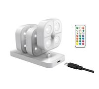 LED Stair Lights - 3 Pieces Magnetic Multi-Mode Night Lamp | Stick On Wireless Lights Deck Lighting,Safe Motion Sensor, Bedroom Living Room Kitchen Hallway Entryway Closet Cabinet Steps