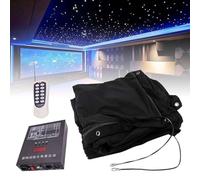 LED Star Curtains for Stage Backdrops, LED Stage Backdrop Starry Sky Cloth with Controller, Foldable Drape Starlight Backdrop Background LED Star Curtain for Wedding Christmas Party Club Show,2x3m