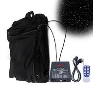 LED Star Curtains for Stage Backdrops, Star Sky Curtain Cloth Foldable Wedding Stage Backdrop, LED Light Birthday Party Decor Velvet Background Backdrops, for Wedding Party Event Stage 3 * 4M