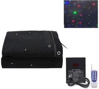 LED Star Drapes Curtain, Stage Backdrop Light, Foldable Velvet Starry Sky Cloth with Controller for Wedding, Christmas & Birthday Party Decor - 3m x 6m