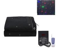 LED Star Drapes, Stage Backdrop Star Light Curtain, Foldable Velvet Starry Sky Cloth with Controller, Ideal for Wedding, Christmas & Birthday Party Decor-3 * 8M||C