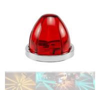 LED Star Watermelon Marker Lights, LED Watermelon Lights for Semi Trucks, Glass Truck Side Lights, Side Marker and Turn Signal, Car Ship Indicator, for Vehicle Improve visibility (Red)
