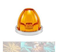 LED Star Watermelon Marker Lights, LED Watermelon Lights for Semi Trucks, Glass Truck Side Lights, Side Marker and Turn Signal, Car Ship Indicator, for Vehicle Improve visibility (Orange)