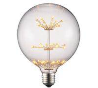 LED Starry Fairy Light Bulb G125 3W, Antique Vintage LED Decorative Light Bulb, E27 Base, Warm White 2200K, 220-240VAC, LED Light Bulb for Cafe, Bar, Indoor Party (G125)