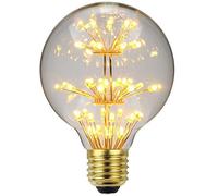 LED Starry G80 Decorative Bulb, 3W Vintage E27 Base in Warm White 2200K, 220-240VAC for Cafe, Bar, Indoor Party