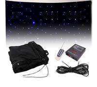 LED Starry Sky Backdrop, Folding Stage Curtain with Remote Control for Christmas Party and Club Decorations