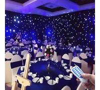 LED Starry Sky Ceiling Fabric for Photography Background and Event Ambiance Lighting with Power Supply