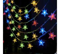 LED String Lights, 20 LED Star Fairy Lights, Twinkle Star Fairy Light, 9.85Ft Waterproof Lighting for Indoor Outdoor Decor Bunk Bed Holiday Tree Christmas Canopy Wall Living Room Ceiling