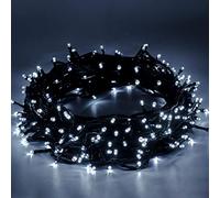 LED String Lights - 25m/82ft 220 LEDs Outdoor Indoor Decorations Memory Function 8 Modes Waterproof End to End Expandable Plug Fairy Christmas Light for Tree Party Holiday Wedding Garden (Cool White)