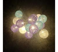 LED String Lights 6cm Cotton Ball, DOTBUY Nordic style Fairy Lights Christmas Decoration Battery Operated for Xmas Indoor outdoor Holiday Party Decor Garlands (Candy Purple,4.8M/30LED)