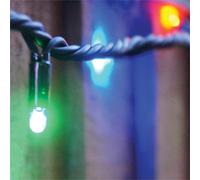 Led String Lights Black Rubber RGB Flash 20M Xmas Haus Black One Size