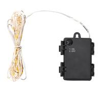 LED String Lights Black & White 660cm Plastic 66 LEDs Plug-in Fan Party Wedding