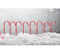 LED String Lights Candy Canes Set Of 8 Christmas Lighting Garden Lighting