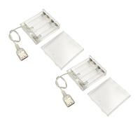 LED Strip 4 Slot Battery Safe Power Holder with Easy Switchable Battery Compartment with Durable Cover and Secure Lid