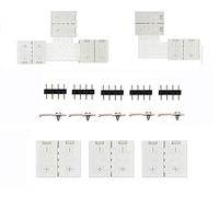 LED Strip Connector,XVZ 10mm gapless adapter for RGB SMD 5050 multicolor LED strip lights 12V-24V Include 3 cable connection, 1 L shape connection, 1 T shape connection, 5X LED strip clip, 5X pin plug