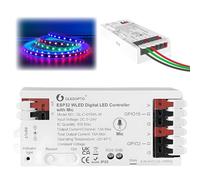 LED Strip Controller with Mic Microphone,Dynamic RGBIC Lighting Effects, Music Sync DIY Lighting App Control Strip Light for WS2811 WS2812 SK6812 TM1814 WS2813 WS2815 [Energy Class D]